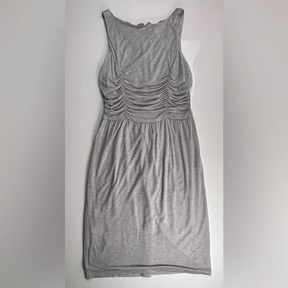 Jason Wu Grey Malin Shirred Bodice Sleeveless Tencel & Silk Dress, Szs 6 & 8